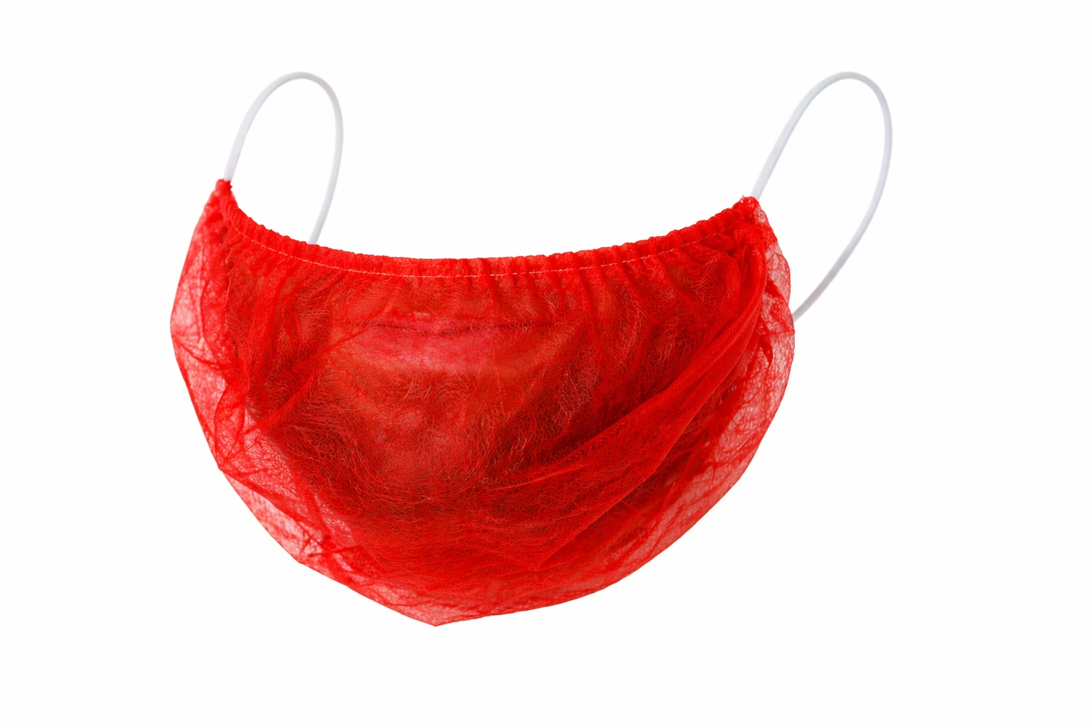 Rode PP baardbedekking 1000 stuks